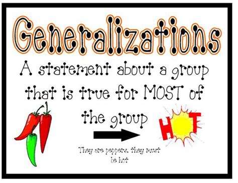 generalize definition for kids.